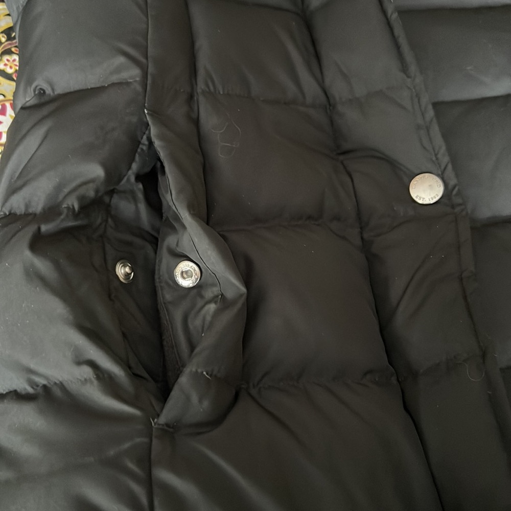 Lands’End Black Down Maxi Coat Sz XS - Picture 8 of 14